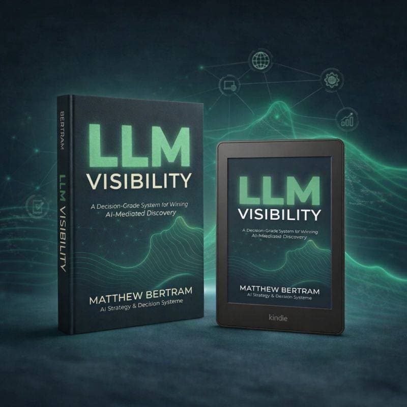 LLM visibility book by Matthew Bertram