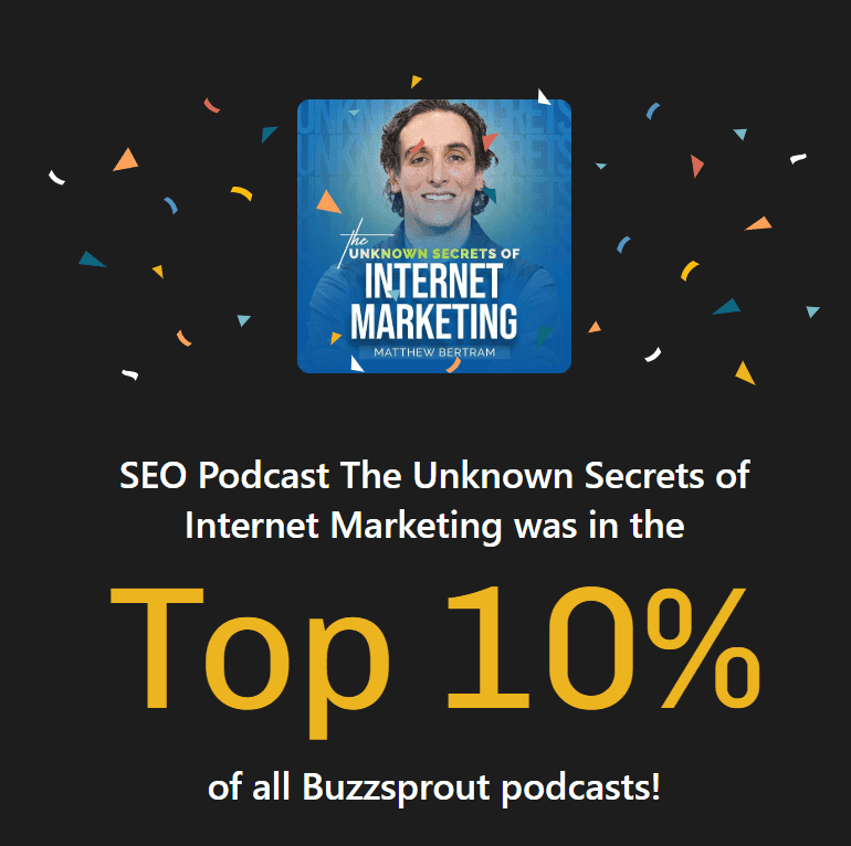 Matt Bertram top 10 seo podcast in texas