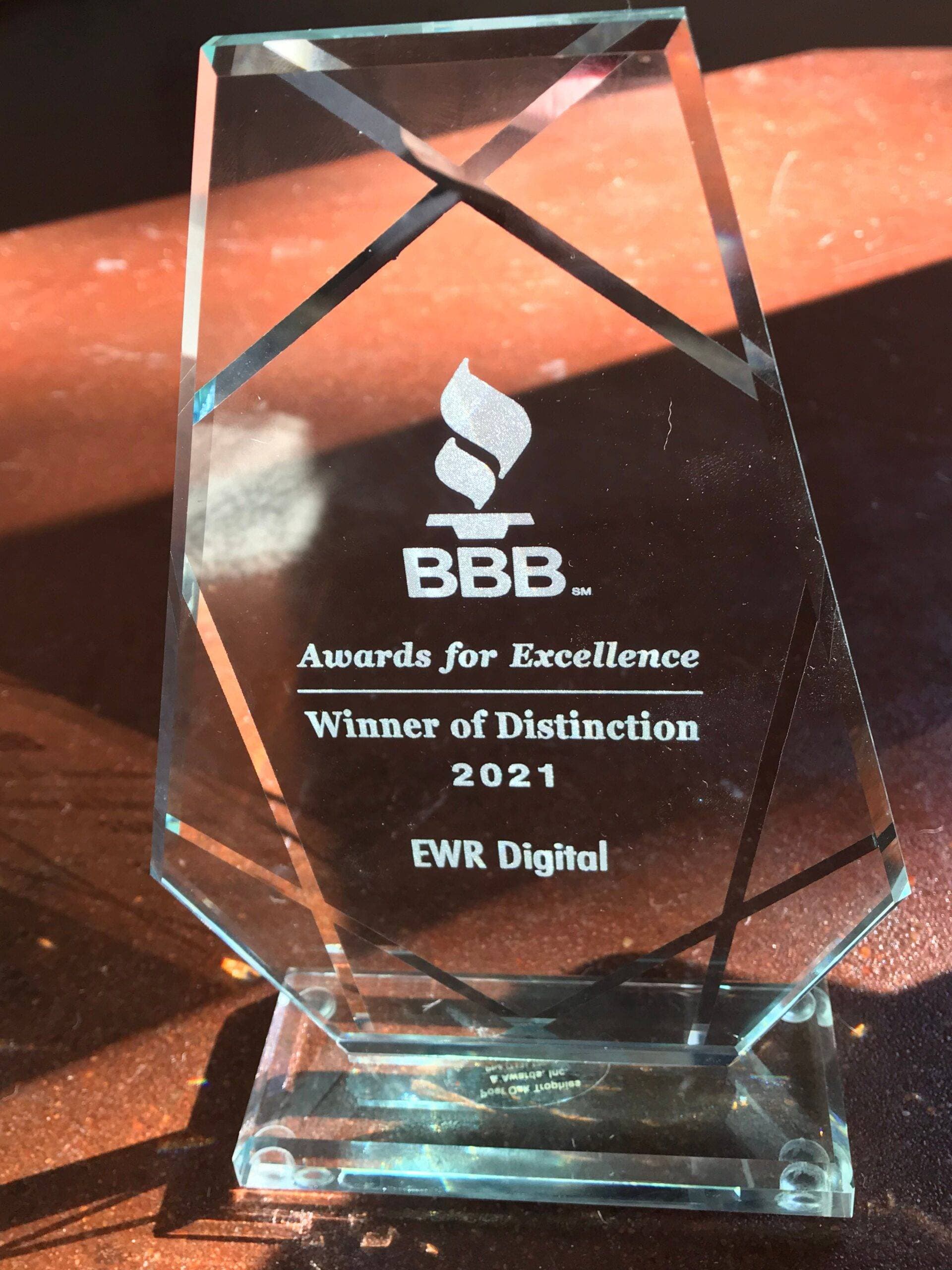 BBB Award for Excellence 2021