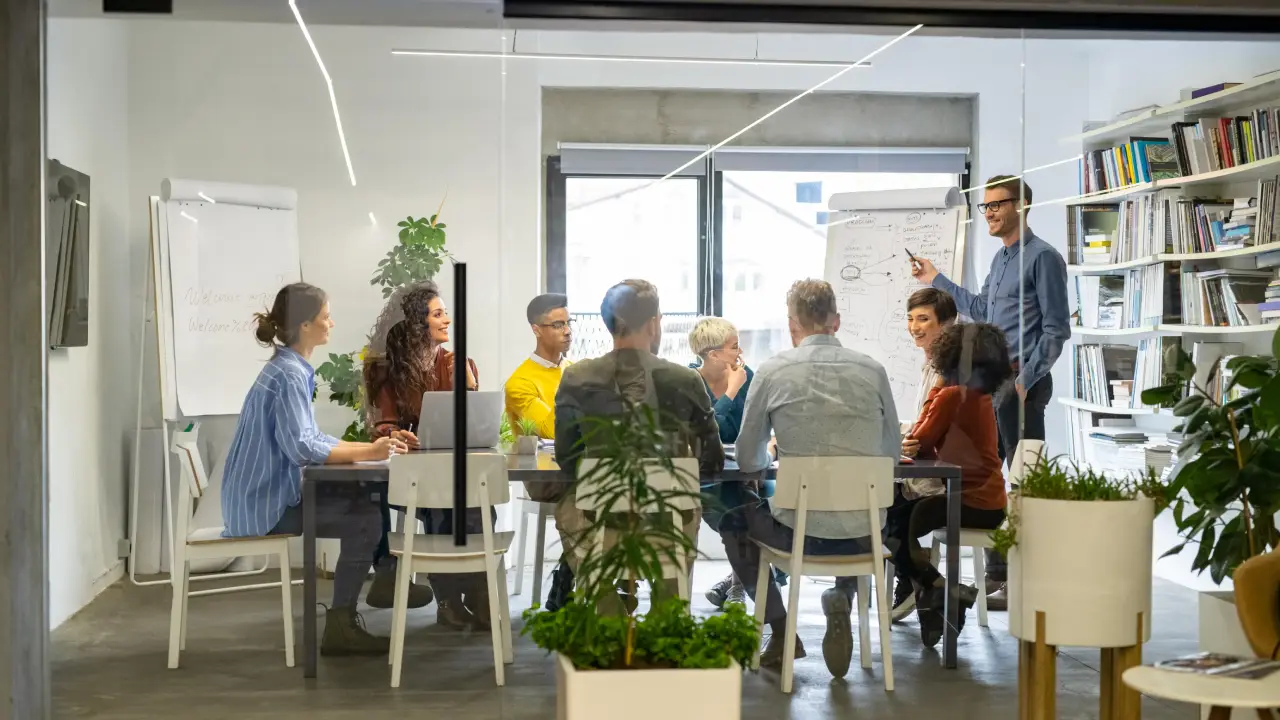 marketing team collaborating for a campaign