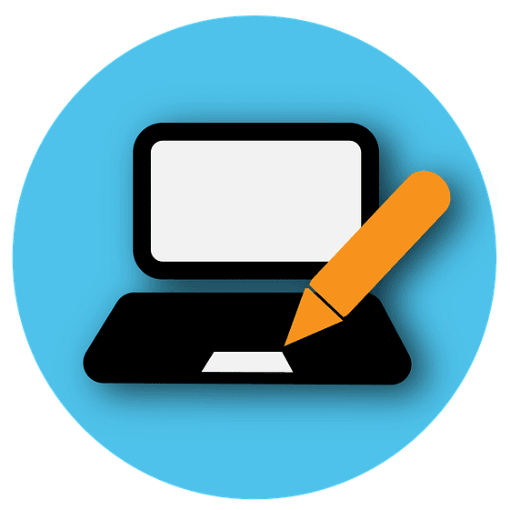 Laptop with Pencil - EWR Digital