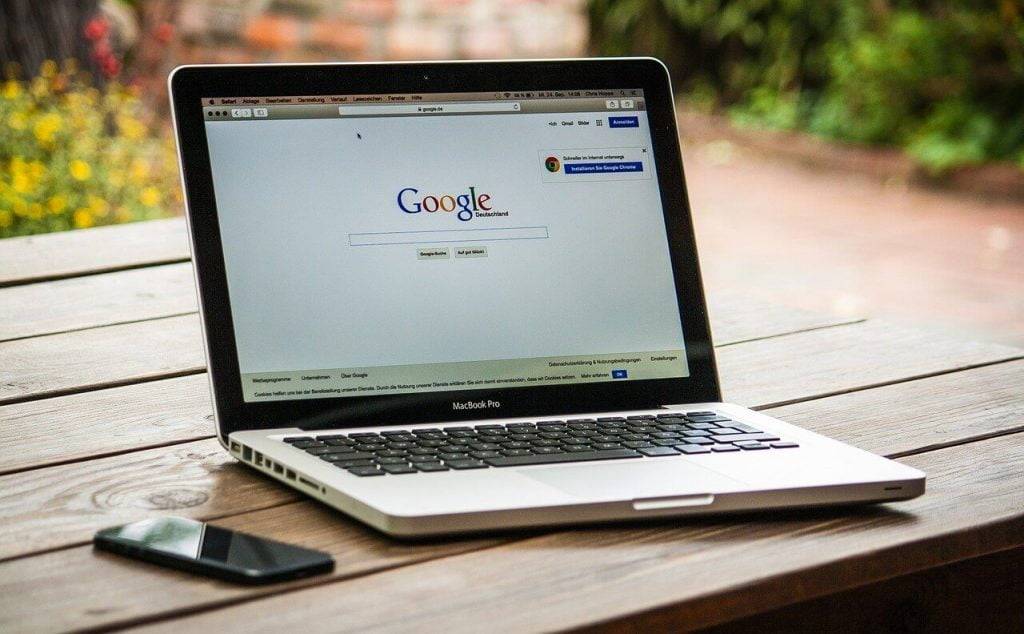 Laptop Google Search - EWR Digital