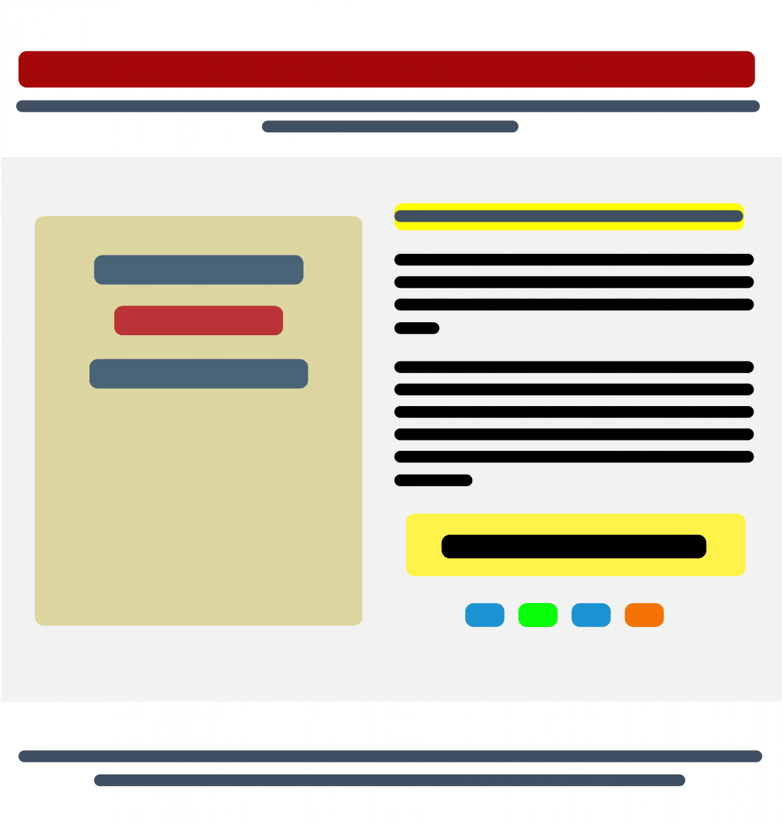 Landing Page graphic design