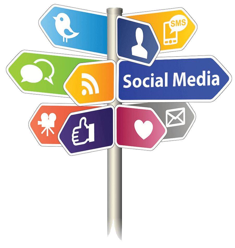 Social Media directions pole - EWR Digital