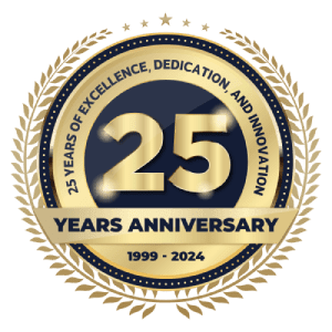 EWR Digital 25 Years in business badge